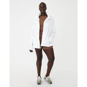 Cotton On Women's Hooded Anorak Jacket White Size 12/14 NWT